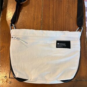 lululemon athletica Cream Messenger Bag